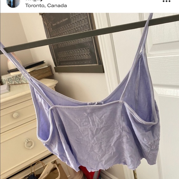 American eagle purple crop top - Picture 2 of 2